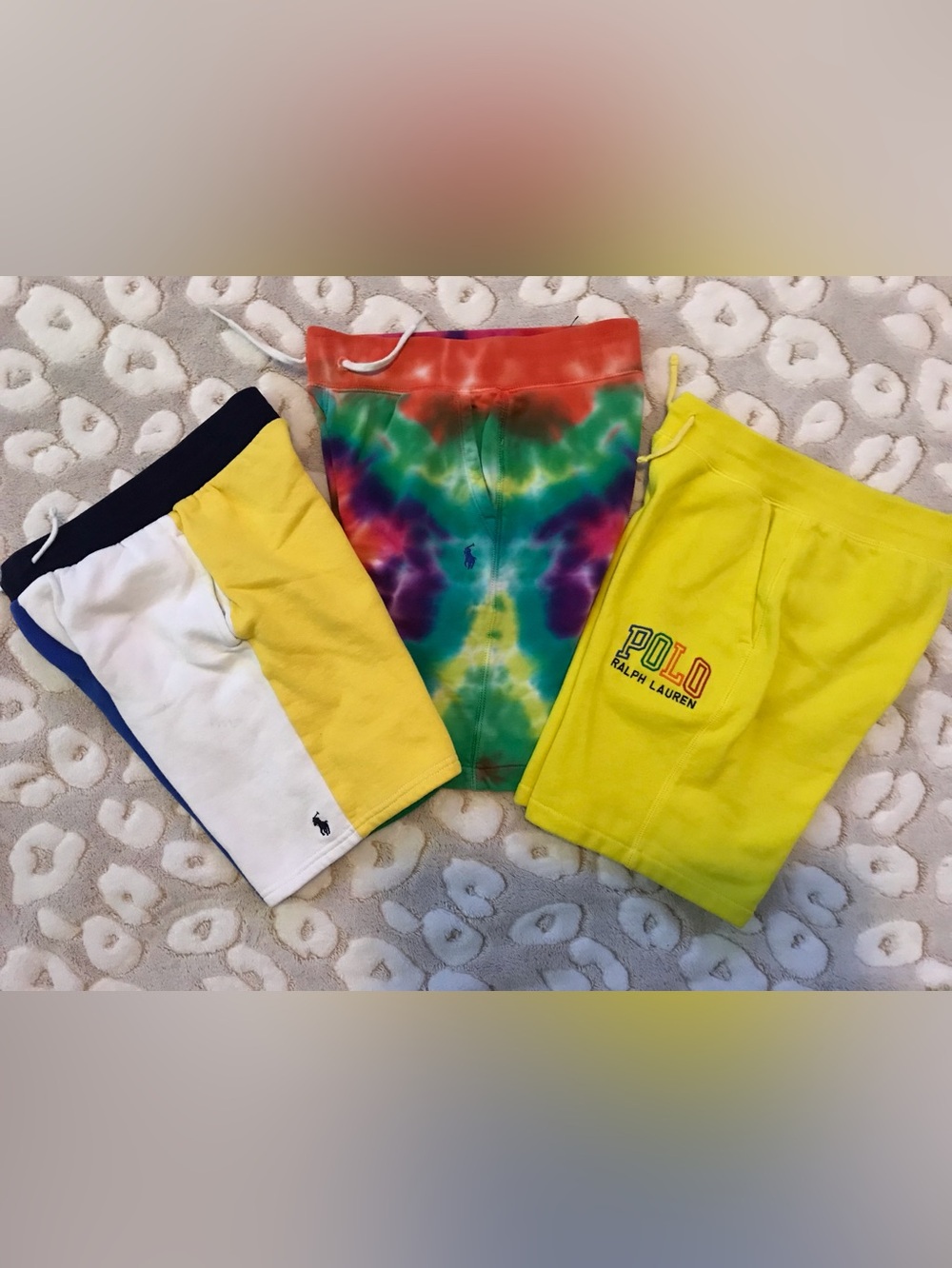 Polo by Ralph Lauren Kids Tie-Dye Sweatpants with Yellow Accents